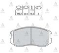 DAIHATSU TERIOS ÖN FREN BALATASI 97/-  YRV  COURE  PROTON 96-02  LANCER 90/- MAHER