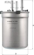 AUDI A1 YAKIT FİLTRESİ 10- MAHLE 6R0127400D
