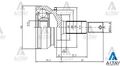 NISSAN MICRA AKS KAFASI 97-01 23*48*22 MAHER