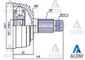 HONDA ACCORD AKS KAFASI 90-98 ABSLİ 28*60*32  PRELUDE 2.0  CRV 97-06 MAHER