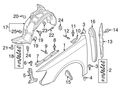AUDI A3 ÇAMURLUK BRAKETİ SOL 13- IOE-VW 8V5821467B