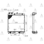 HONDA JAZZ SU RADYATÖRÜ 02-08 OTOMATİK (KÜÇÜK TİP) (Brazing) MAHER-MHR-10584