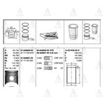 HYUNDAI HD-72 PİSTON SEKMANLI 0.50 GOETZE-GOE-87-71139-050