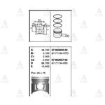 HYUNDAI STAREX PİSTON SEKMANLI TURBO D4BF STD GOETZE-GOE-87-71134-STD