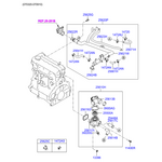 HYUNDAI ACCENT KOMPLE TERMOSTAT 06/-  ERA ALT ÜST DİZEL HMC-MBS-256102A001