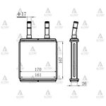 HYUNDAI ACCENT KALORİFER RADYATÖRÜ 95-06  EXCEL  ELANTRA  GETZ MAHER-MHR-10678