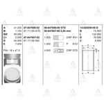 HYUNDAI ACCENT PİSTON SEKMANLI 95-00 1.3 STD GOETZE-GOE-87-71126-STD