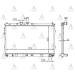 HYUNDAI H-1 SU RADYATÖRÜ 22mm (Brazing) MAHER-MHR-10559