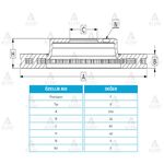 HYUNDAI STAREX ÖN FREN DİSKİ 97-02  LİBERO 254 mm MAHER-MHR-03770