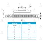 HYUNDAI TUCSON ARKA FREN DİSKİ  SANTAFE  SPORTAGE 04/-  ix35 11/- 284mm WOD-MHR-03787