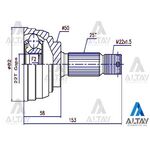 HYUNDAI ACCENT AKS KAFASI 25*50*22 00-06  GETZ 03-06 BENZİNLİ ABSLİ MAHER-MHR-01724