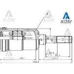 HYUNDAI ACCENT AKS KAFASI İÇ 06/-  ERA 27*41*33 DİZEL SOL MAHER-MHR-01826