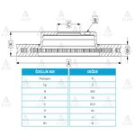 HYUNDAI ACCENT ARKA FREN DİSKİ 06/- ERA  GETZ 03/-   RIO  i20 262mm MAHER-MHR-03612