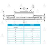 FREN DISKI ON HAVALI-( 242-4 )-( HYUNDAI: ACCENT 9500 EXCEL 9095 )