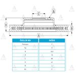 HYUNDAI ACCENT ÖN FREN DİSKİ 95-00  EXCEL 90-94 242mm MAHER-MHR-03609