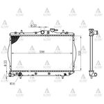 HYUNDAI ACCENT SU RADYATÖRÜ 95-00 1.3 MANUEL MÜŞÜR DELİKLİ (Brazing) MAHER-MHR-10449