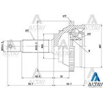 ELANTRA AKS KAFASI 90-00 SAg  ACCENT ADMIRA DiZEL  MATRIX  SONATA 88-98 2.0 25*50*23 ABSLi