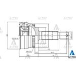 ELANTRA AKS KAFASI 90-00 SOL  00= SOLSAg 25*50*30  LANCER 04= ABSLi