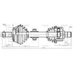 HYUNDAI GETZ ÖN AKS KOMPLE 03-06 DİZEL SOL (GLOVIS-REV)-MHR-01977-1