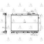 HYUNDAI ELANTRA SU RADYATÖRÜ 90-96 MANUEL  OTOMATİK (Brazing) MAHER-MHR-10537