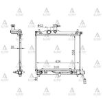 HYUNDAI i10 SU RADYATÖRÜ 09-13 OTOMATİK 1.2 BENZİNLİ (Brazing) MAHER-MHR-10568