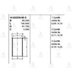 HYUNDAI i30 GÖMLEK 1.6 CRDİ D4FB 77.20mm STD GOETZE-GOE-14-022250-00