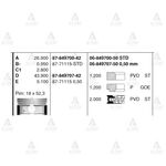 I-30 PiSTON SEKMANLI 07= 1.6 BENZiNLi STD