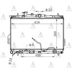 HYUNDAI MATRIX SU RADYATÖRÜ 06/-  OTOMATİK 22mm (Brazing) MAHER-MHR-10597