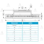 SONATA oN FREN DiSKi 90-97  BLUEBIRD 96= 255mm