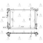 HYUNDAI SONATA SU RADYATÖRÜ 06/- 2.4 OTOMATİK (Brazing) MAHER-MHR-10640