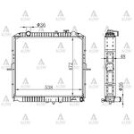 KIA BONGO SU RADYATÖRÜ 04/- K2500 32mm (Brazing) MAHER-MHR-10487