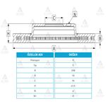 KIA CERATO ARKA FREN DİSKİ 258mm MAHER-MHR-03652