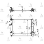 KIA PICANTO SU RADYATÖRÜ 11/- 1.0  1.2 OTOMATİK (Brazing) MAHER-MHR-10606