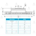 KIA SORENTO ÖN FREN DİSKİ 302mm MAHER-MHR-03769