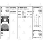 MAZDA E2200 PİSTON SEKMANLI 86-92  BESTA 92/- 050 GOETZE-GOE-87-71340-050