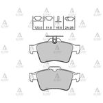 FREN BALATASI ARKA-( MAZDA: MAZDA-3 03 11NISSAN: PRIMERA-P12 0310OPEL: VECTRA-C 0609 )