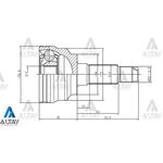 323 AKS KAFASI 01= 26*56*29  MAZDA 3