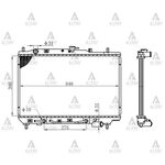 MAZDA 323 SU RADYATÖRÜ 90-95 OTOMATİK 1.6 SEDAN (Brazing) MAHER