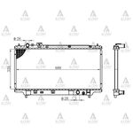 MAZDA 323 SU RADYATÖRÜ 95-98 MANUEL 1.51.8 FAMILIA (Brazing) MAHER-MHR-10433