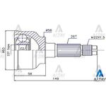 MAZDA 626 AKS KAFASI 1600CC 88-92 26*56*23  SEPHIA 1.8 MAHER-MHR-01719