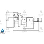 626 AKS KAFASI 2000CC 88-92 26*56*25