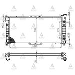 MAZDA 626 SU RADYATÖRÜ 92-01 OTOMATİK 2.0 26mm (Brazing) MAHER-MHR-10439