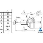 NISSAN ALMERA AKS KAFASI 00-06 ABSLİ 25*55*22 MAHER-MHR-01734