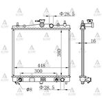 NISSAN MICRA SU RADYATÖRÜ 03-10  1.2 - 1.4  NOTE 1.6 OTOMATİK KLİMASIZ (Brazing) MAHER-MHR-10603