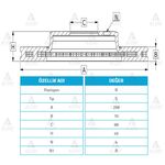 NISSAN PRIMERA ARKA FREN DİSKİ 90-02  ALMERA 00/- 258mm MAHER-MHR-03747