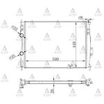 NISSAN QASHQAI SU RADYATÖRÜ 1.6 BENZİNLİ MANUEL 26mm (Brazing) MAHER-MHR-10623