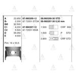 CARRY PiSTON SEKMANLI 1.0L  88-98  F10A  SAMURAI 84-86  65.50mm  SJ410  0.50