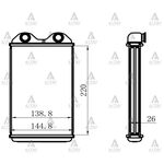 TOYOTA HILUX KALORİFER RADYATÖRÜ 89-05 BRAZING MAHER 87107-08010
