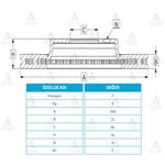 MITSUBISHI L200 ÖN FREN DİSKİ 88-99 258.5mm MAHER-MHR-03711