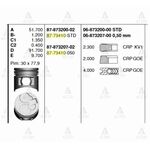 MITSUBISHI CANTER FE-511 711 PİSTON SEKMANLI 4M40 0.50 GOETZE-GOE-87-73410-050